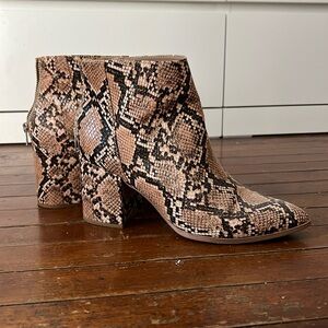 Steve Madden Snake Print Booties